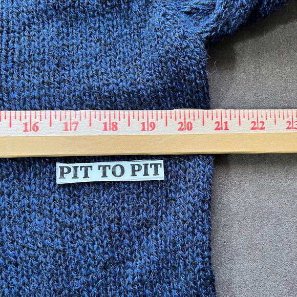 Lobster Alpaca Sweater Made In Peru American Southside Navy Blue Medium-Large - Picture 5 of 9